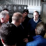 Visite de l'atelier et présentation de la GTB au président de la république François Hollande